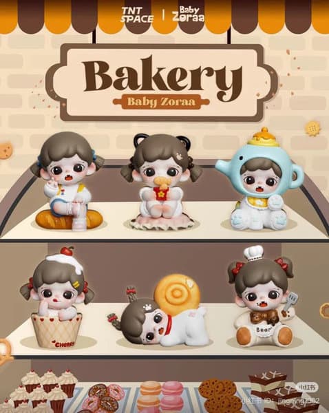 【BOX販売】Baby Zoraa・miniシリーズ かわいいパン屋（1BOX=6個入）
