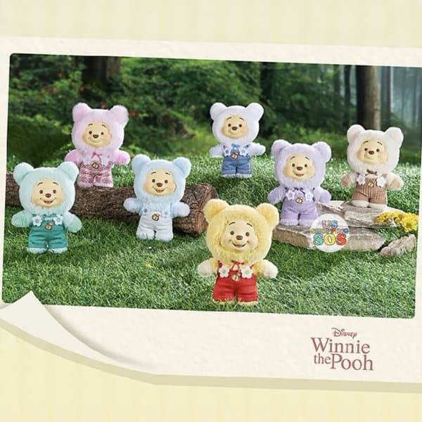【BOX販売】ディズニー くまのプーさん キャンディベアシリーズ ソフビぬいぐるみ（1BOX=6個入）