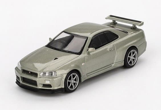 Nissan スカイライン GT-R R34 Vスペック II Nur ミレニアムジェイド（右ハンドル）