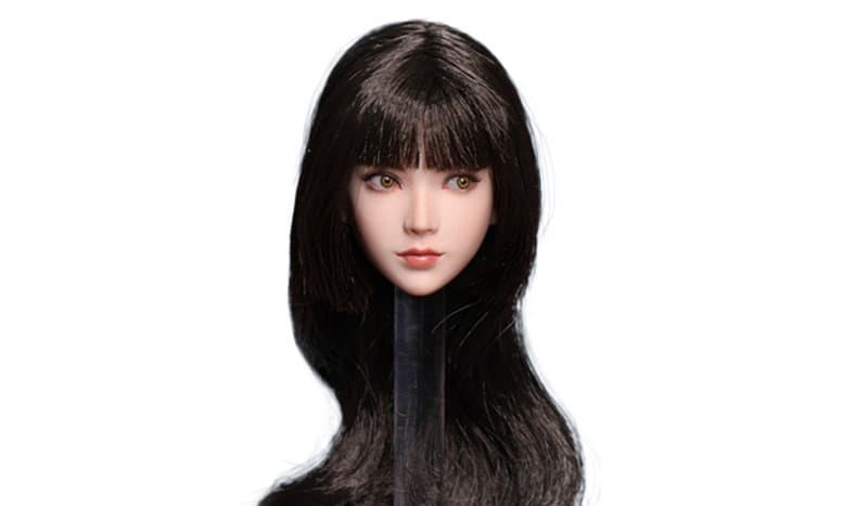 JKトイズ 1/6 アジア女性 ヘッドスカルプト ミリー （可動式眼球） A