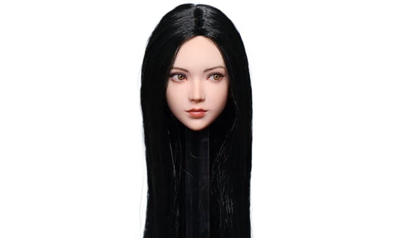 JKトイズ 1/6 アジア女性 ヘッドスカルプト ミリー （可動式眼球） C