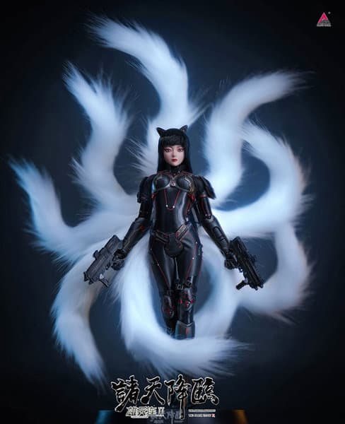 JIAOU DOLL 1/6 シリコン可動フィギュア人形 スーシャオリー コレクターズアーマーセット＋尻尾付き