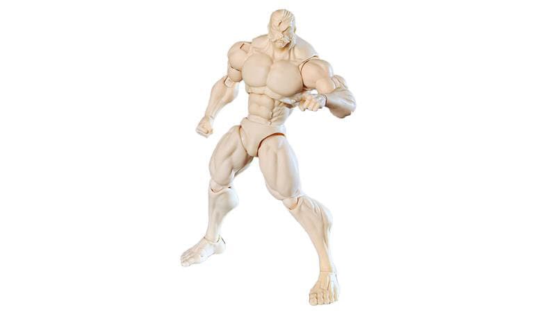 Kトイズ 1/12 マスキュラーマン アクションフィギュア ボディ ホワイト