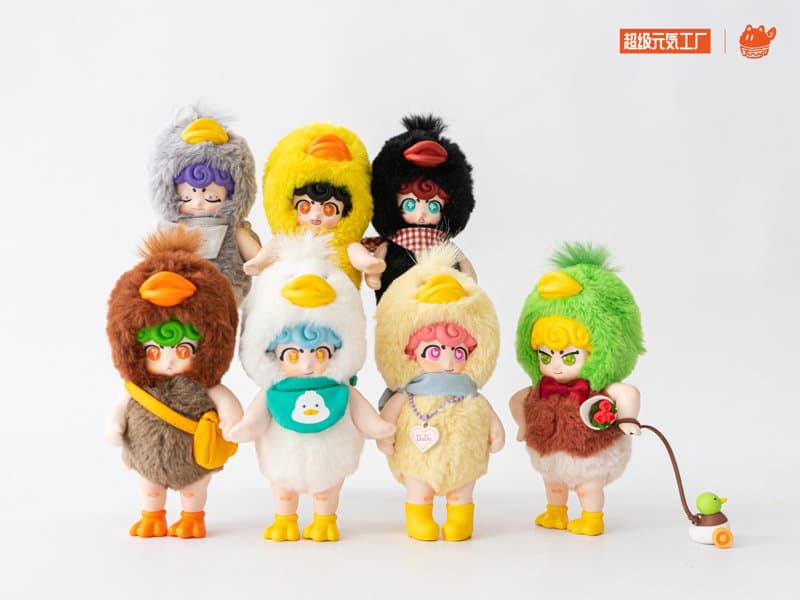 【BOX販売】スーパー元気工場-元気幼稚園アヒルちゃんソフビぬいぐるみブラインドボックス（1BOX=6個入）