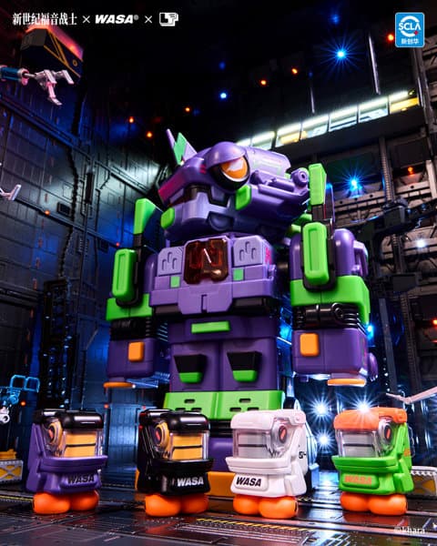 【BOX販売】エヴァンゲリオン×WASA 超特急合体ロボット EVA206 コラボシリーズ （全4種＋1） 1BOX:4個入