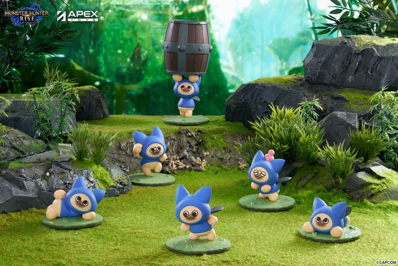 【BOX販売】Monster Hunter Rise アイルー「ネコ」ブラインドボックスフィギュア（1BOX=6個入）