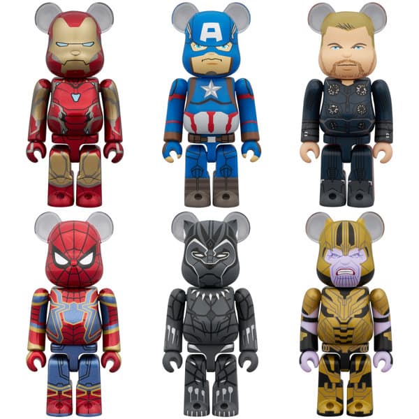 【BOX販売】BE@RBRICK CHASE MARVEL INFINITY SAGA （全6種） 1BOX:12個入