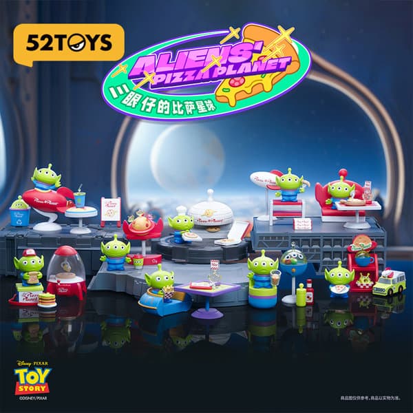 【BOX販売】52TOYS BLINDBOX トイストーリー リトル・グリーン・メンのピザ・プラネット（1BOX=8個）