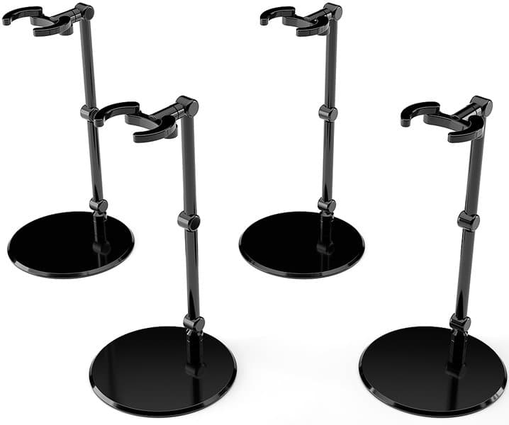 THE シンプルスタンドmini ×4 BLACK【小型フィギュア＆ディフォルメフィギュア用】