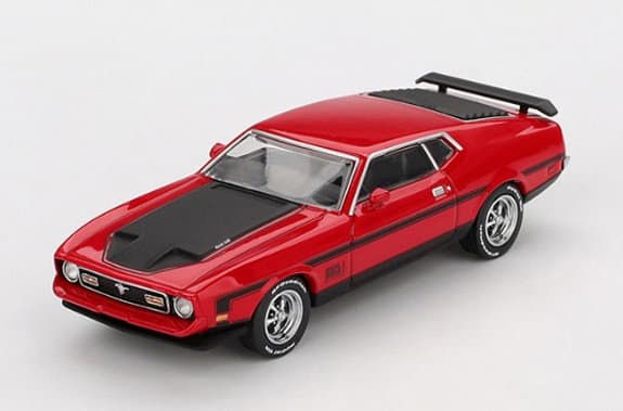フォード マスタング マッハ1 1971 レースレッド（左ハンドル）
