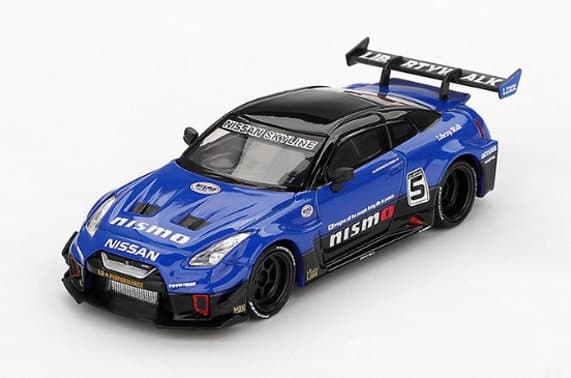 LB-Silhouette WORKS GT Nissan 35GT-RR バージョン2 ブルー（右ハンドル）