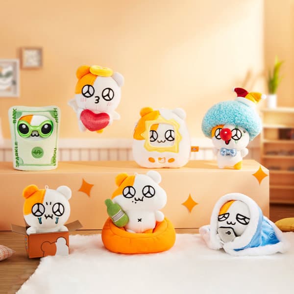 【BOX販売】One to X Glitter Hamster ハムスターの日常シリーズ トレーディングプラッシュ（1BOX=6個入）