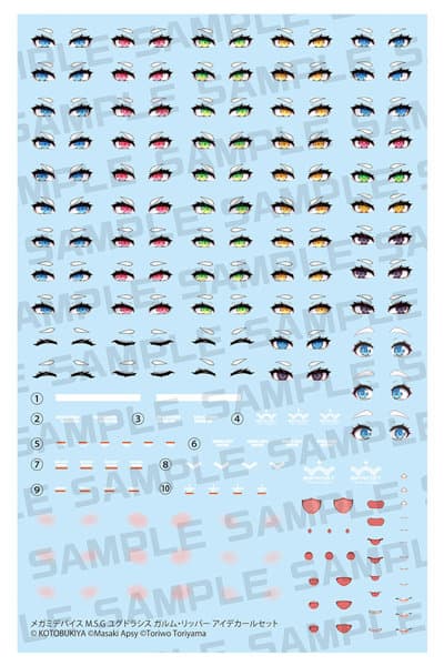 メガミデバイス M.S.G ユグドラシス ガルム・リッパー アイデカールセット