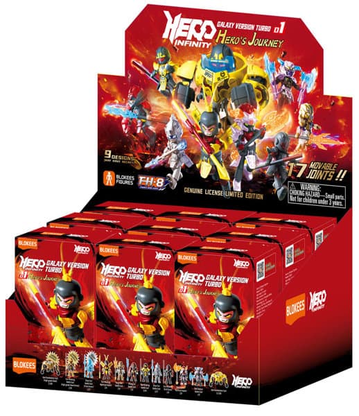 【BOX販売】Blokees Figures - ヒーロー・インフィニティ 85015 - ギャラクシーバージョン・ターボ（GVT）01 - ヒーローの旅路（1BOX=9個入）