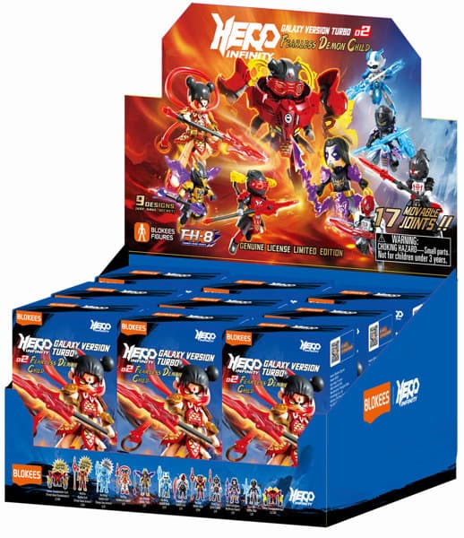 【BOX販売】Blokees Figures - ヒーロー・インフィニティ 85023 - ギャラクシーバージョン・ターボ（GVT）02 - 恐れ知らずの魔法キッズ（1BOX=9個入）