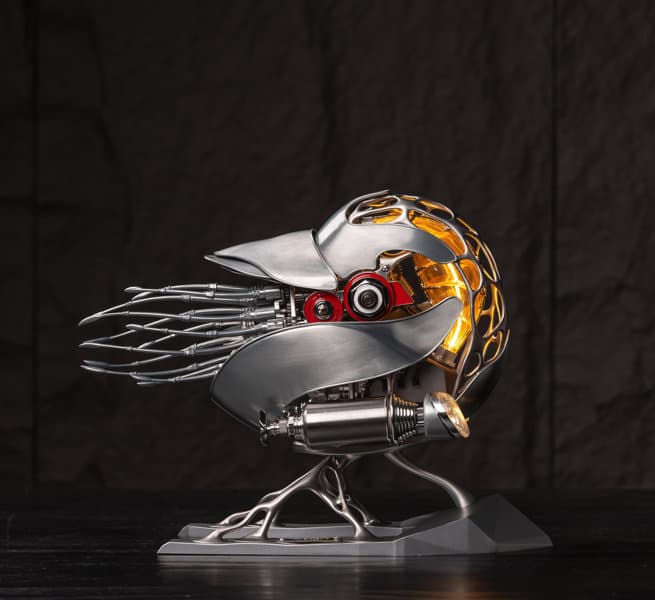 極械海神計画 オウムガイ 機械式 3Dメタルパズル 組立済完成品 原色