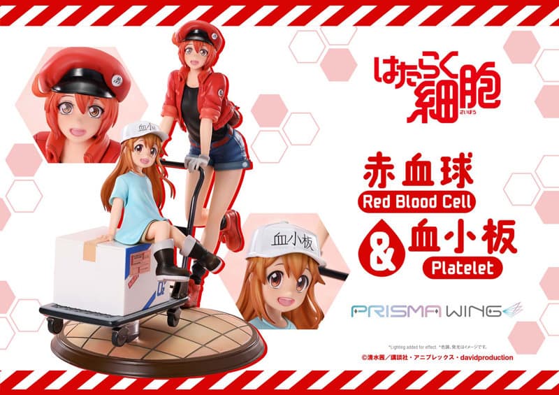 PRISMA WINGはたらく細胞！！ 赤血球＆血小板 Non Scale 完成品フィギュア