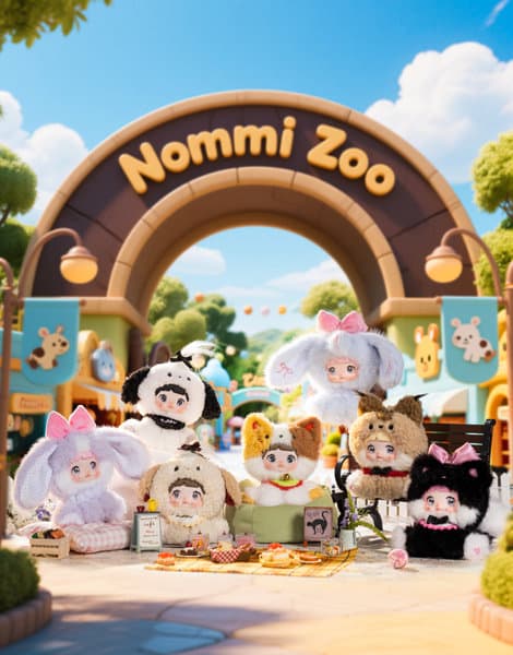 【BOX販売】Nommi 糯米儿 おすわり動物園（1BOX=6個入）