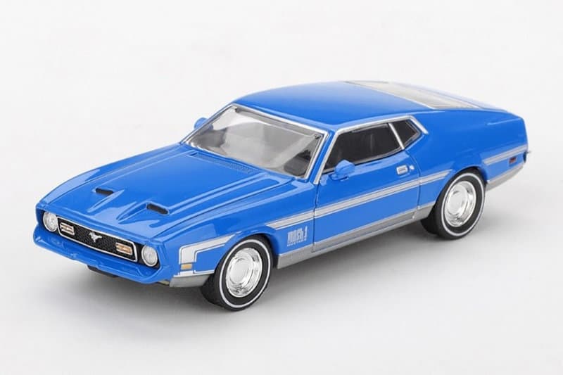 フォード マスタング マッハ1 1971 グラバーブルー（左ハンドル）