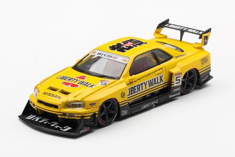 Nissan LB-ER34 Super Silhouette スカイライン スポーツイエロー（右ハンドル）