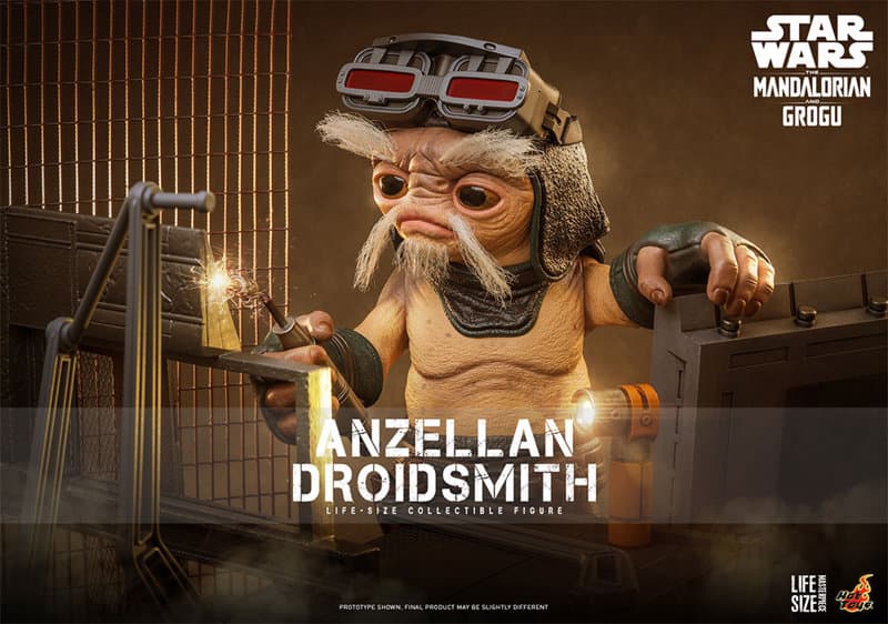 【ライフサイズ・マスターピース】 『スター・ウォーズ/マンダロリアン・アンド・グローグー』1/1スケールフィギュア アンゼラ人（ドロイド修理屋）