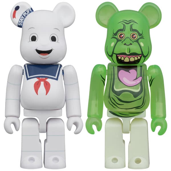 BE@RBRICK STAY PUFT MARSHMALLOW MAN ＆ SLIMER 100％ 2PCS SET