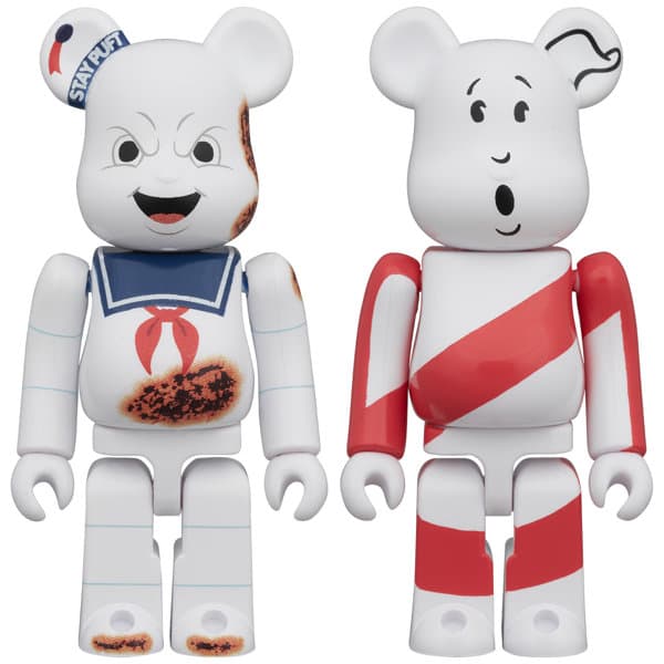 BE@RBRICK STAY PUFT MARSHMALLOW MAN ’ANGRY FACE’ ＆ NO GHOST 100％ 2PCS SET