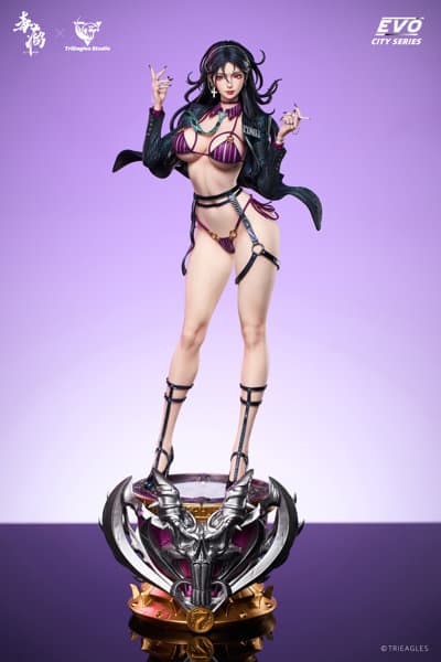 TES suit thug（スーツ・サグ） 風雨蘭（ふううらん） 1/4スケールスタチュー（ブラックコートVer.）