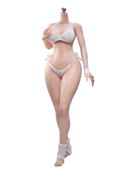 TBリーグ 1/6 スーパーフレキシブル 女性シームレスボディ ナローショルダー＆カーヴィーヒップ ヘッドなし/ラージバスト/ペールスキン 001