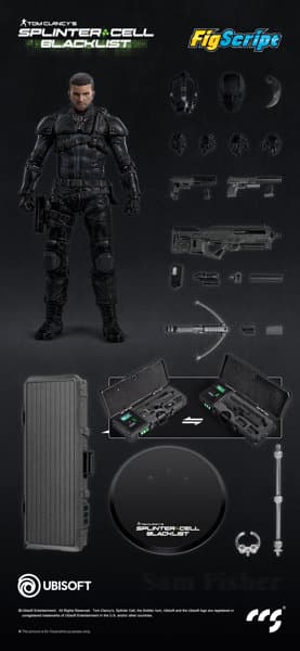 001_CCSTOYS FigScriptシリーズ Splinter Cell（スプリンターセル） Sam Fisher（サム・フィッシャー） 1/12スケール可動フィギュア
