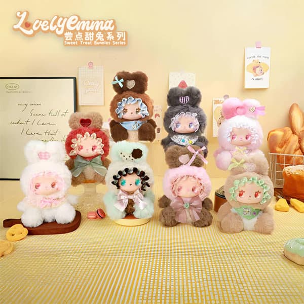 【BOX販売】YANCHUANG LOVELY EMMA 甘いウサギをひとくちシリーズ トレーディングプラッシュ（1BOX=6個入）