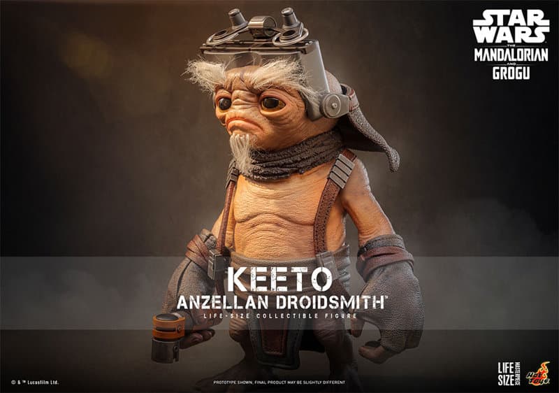【ライフサイズ・マスターピース】 『スター・ウォーズ/マンダロリアン・アンド・グローグー』1/1スケールフィギュア キート（アンゼラ人/ドロイド修理屋）