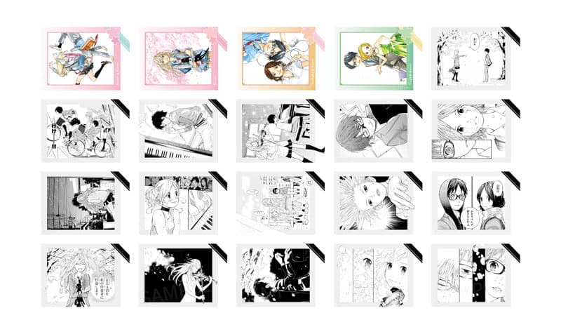 【BOX販売】AFORCE×DRAGON HORSE 四月は君の嘘 原作 トレーディングインスタントカメラ風ブロマイド（1BOX=10個入）