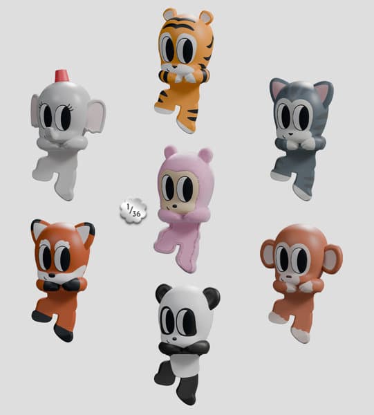 【BOX販売】025_Tiny Shiny Hiney Peakers Blind Box（1BOX=6個入）