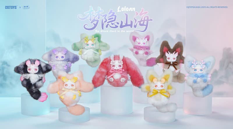 【BOX販売】003_CQTOYS×LOLOAN（ロロアン） 山海に隠された夢シリーズ トレーディングプラッシュ（1BOX=8個入）