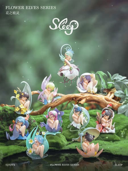 【BOX販売】003_52TOYS BLINDBOX SLEEP フラワーエルフ シリーズ（1BOX=8個入）