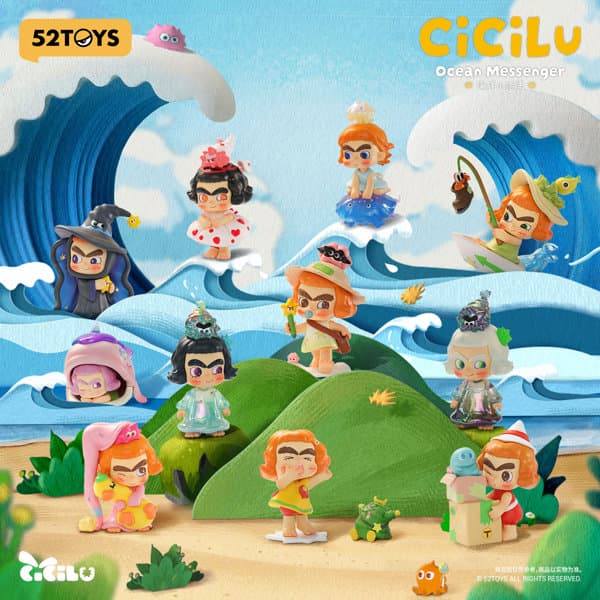 【BOX販売】52TOYS CiCiLu 海の小さなメッセンジャー シリーズ（1BOX=9個入）