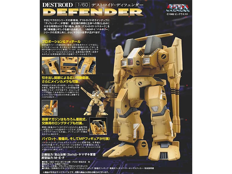 超時空要塞マクロス やまとマクロスシリーズ 1/60 デストロイド・ディフェンダー