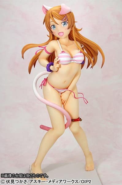 俺の妹がこんなに可愛いわけがない。 スーパーフィギュア 高坂桐乃-ネコミミ水着ver.-【やわらかバスト版】