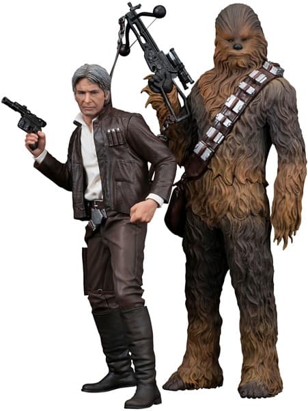 ARTFX＋ ハン・ソロ ＆ チューバッカ 2パック フォースの覚醒版