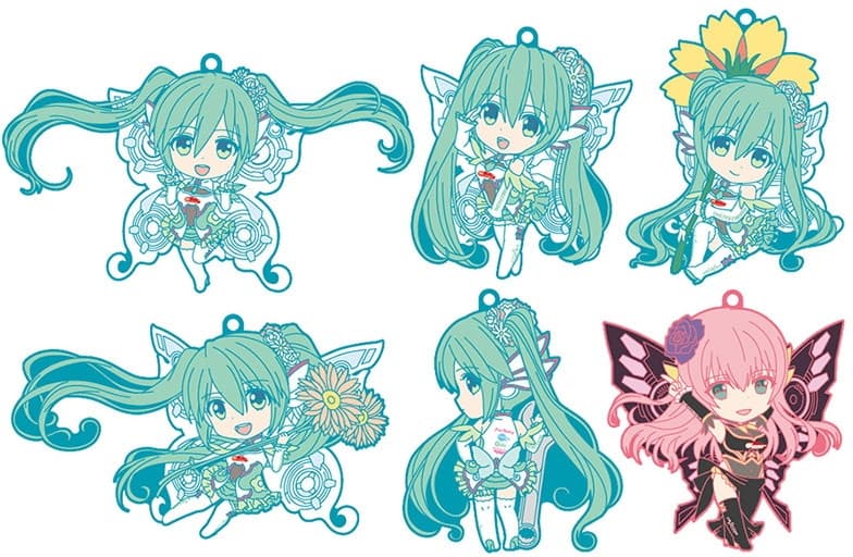 BOX販売 「初音ミクGTプロジェクト2017」 レーシングミク 2017Ver. ねんどろいどぷらす トレーディングラバーストラップ