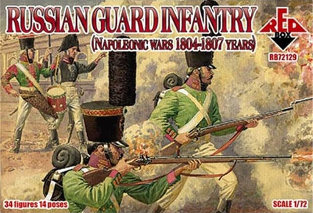 1/72 ロシア帝国軍 近衛兵 1804〜1807年 （34体・14ポーズ）