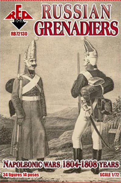 1/72 ロシア帝国軍 擲弾兵 1804〜1808年 （34体・14ポーズ）