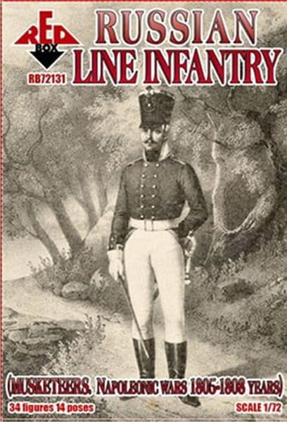 1/72 ロシア帝国軍 戦列歩兵 1805〜1808年 （34体・14ポーズ）