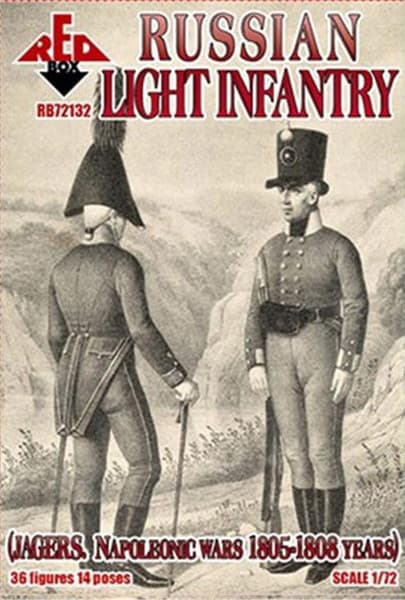 1/72 ロシア帝国軍 軽歩兵 1805〜1808年 （36体・14ポーズ）