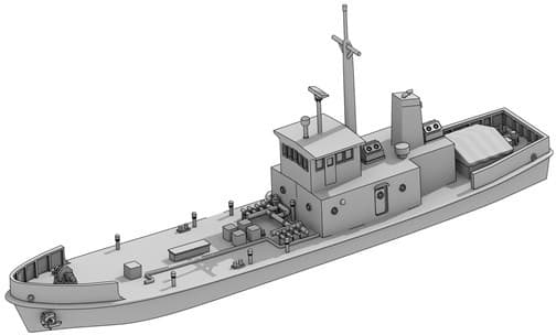 1/700 海上自衛隊YW17号310t型水船