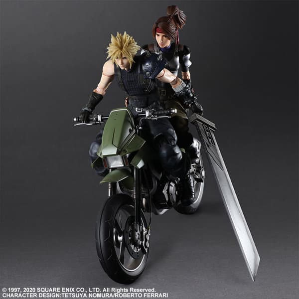 ファイナルファンタジー VII リメイク PLAY ARTS改 ジェシー， クラウド＆バイクSET