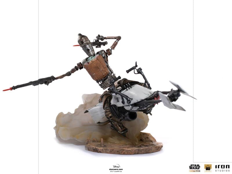 『マンダロリアン』【アイアン・スタジオ スタチュー】「デラックス・バトルジオラマ・シリーズ」1/10スケール IG-11＆グローグー
