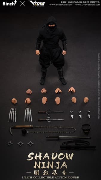 VTOYS×6INCH SN001 シャドーニンジャ（ブラック）
