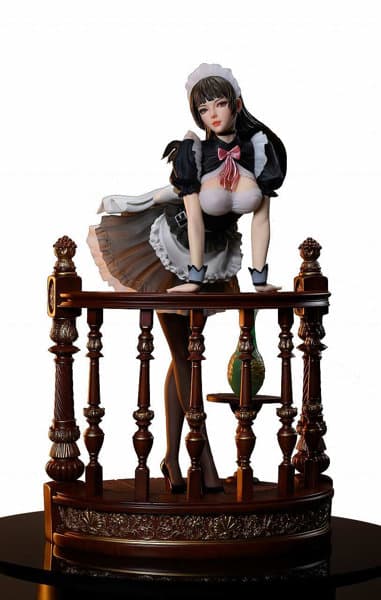 ホリデーメイド モニカ・テシア（台座 赤木色） 1/4スケール 塗装済完成品